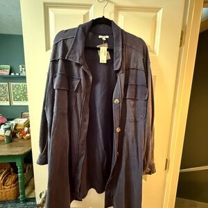 Maurices Deep Blue Utility Jacket